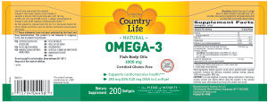 Omega-3 Fish Body Oils 1000 mg