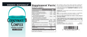 Coenzymate B Complex Orange Flavored