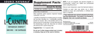 L-Carnitine 500 mg
