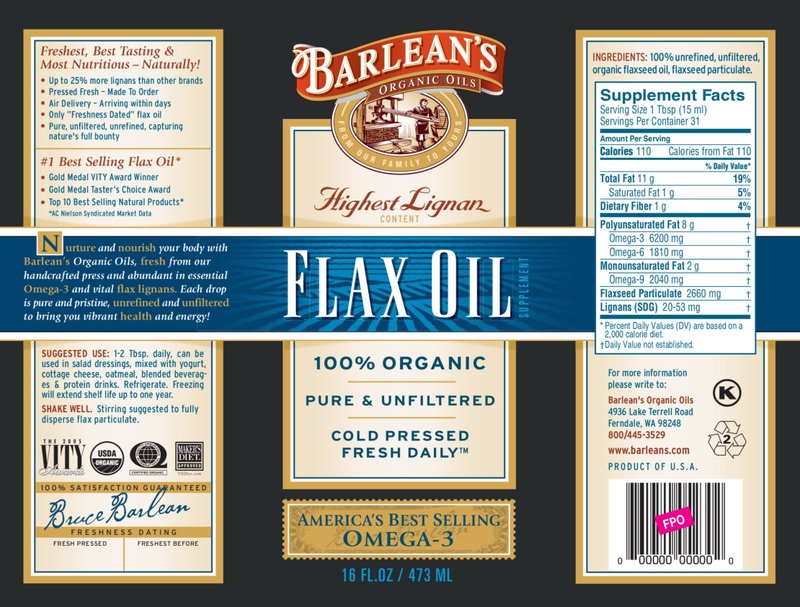 Highest Lignan Content Flax Oil