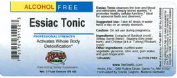 Label for Essiac Tonic