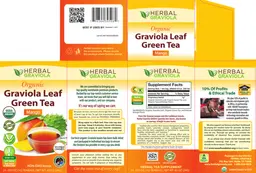 Label for Graviola Leaf Green Tea Mango
