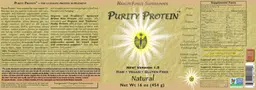 Label for Purity Protein Natural