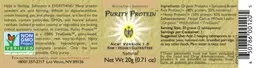 Label for Purity Protein Natural