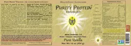 Label for Purity Protein Enhanced Pure Vanilla