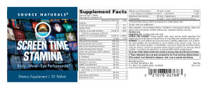 Label for Screen Time Stamina