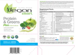 Label for Vegan Smart Vanilla Creme