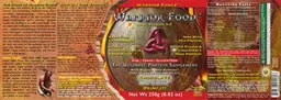 Label for Warrior Food Chocolate