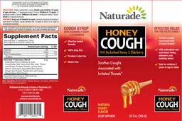 Label for Honey Cough Natural Honey Flavor
