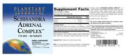 Label for Schisandra Adrenal Complex