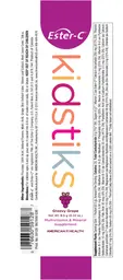 Label for Kidstiks Groovy Grape