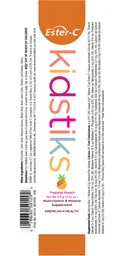 Label for Kidstiks Tropical Punch