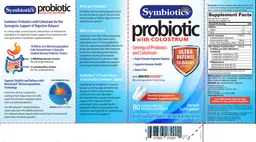 Label for Probiotic With Colostrum