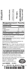 Label for Coconut Oil 1,000 mg