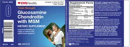 Label for Triple Strength Glucosamine Chondroitin With MSM
