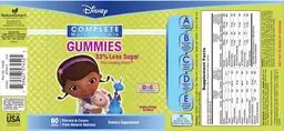Label for Complete Multi-Vitamin Gummies