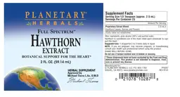 Label for Full Spectrum Hawthorn Extract