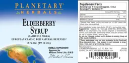 Label for Elderberry Syrup