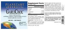 Label for GarliChol 600 mg