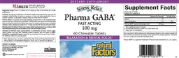 Label for Pharma GABA 100 mg