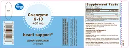 Label for Coenzyme Q-10 400 mg