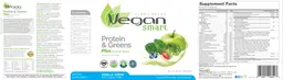 Label for Vegan Smart Protein & Greens Vanilla Creme