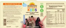 Label for Kids Complete Multivitamin Star Wars Gummies