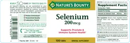 Label for Selenium 200 mcg