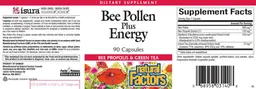 Label for Bee Pollen Plus Energy