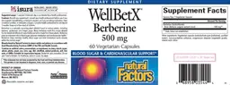 WellBetX Berberine 500 mg