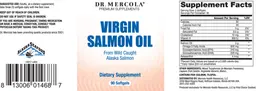 Label for Virgin Salmon Oil