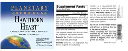 Label for Hawthorn Heart 900 mg