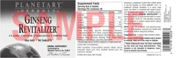 Label for Ginseng Revitalizer 964 mg