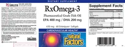 Label for RxOmega-3
