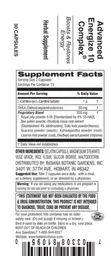 Label for Advanced Energized 10 Complex