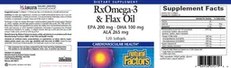 Label for RxOmega-3 & Flax Oil