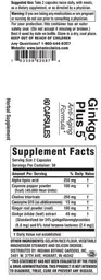 Label for Ginkgo Plus 5