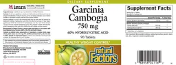 Label for Garcinia Cambogia 750 mg