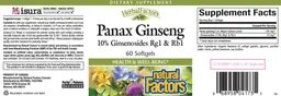Label for Panax Ginseng