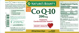 Label for Co Q-10 200 mg