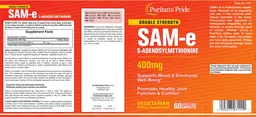 Label for Double Strength SAM-e 400 mg