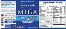 Label for Mega Vita Gel