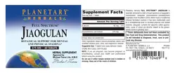 Label for Full Spectrum Jiaogulan 375 mg