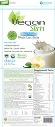 Label for Vegan Slim Vanilla