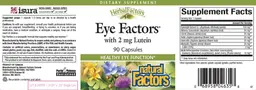Label for Eye Factors With 2 mg Lutein