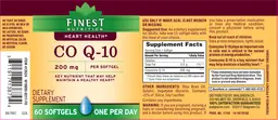 Label for CO Q-10 200 mg