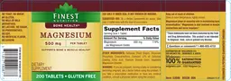 Label for Magnesium 500 mg