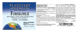 Label for Full Spectrum Forskoholii 130 mg
