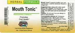 Label for Mouth Tonic