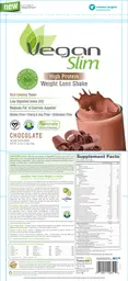Label for Vegan Slim Chocolate